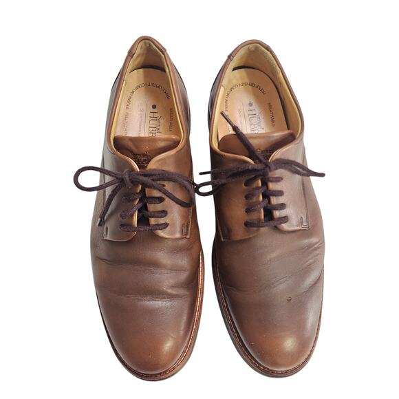Samuel Hubbard Mens Founder Oxford Size 9.5 W Cognac Leather Vibram Comfort Lace - Picture 4 of 13